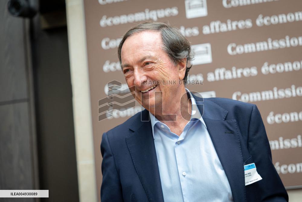 Michel Edouard Leclerc at the Commission of Economic Affairs - Paris AJ