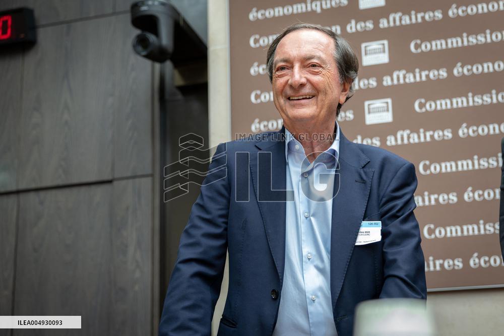 Michel Edouard Leclerc at the Commission of Economic Affairs - Paris AJ