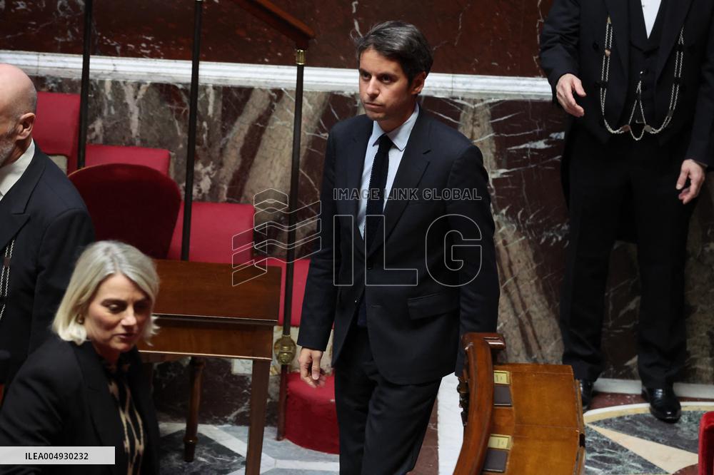 Session of Questions to the Government in National Assembly - Paris