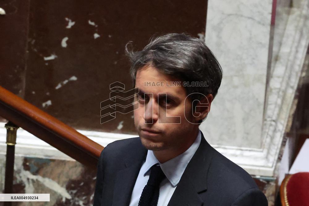 Session of Questions to the Government in National Assembly - Paris