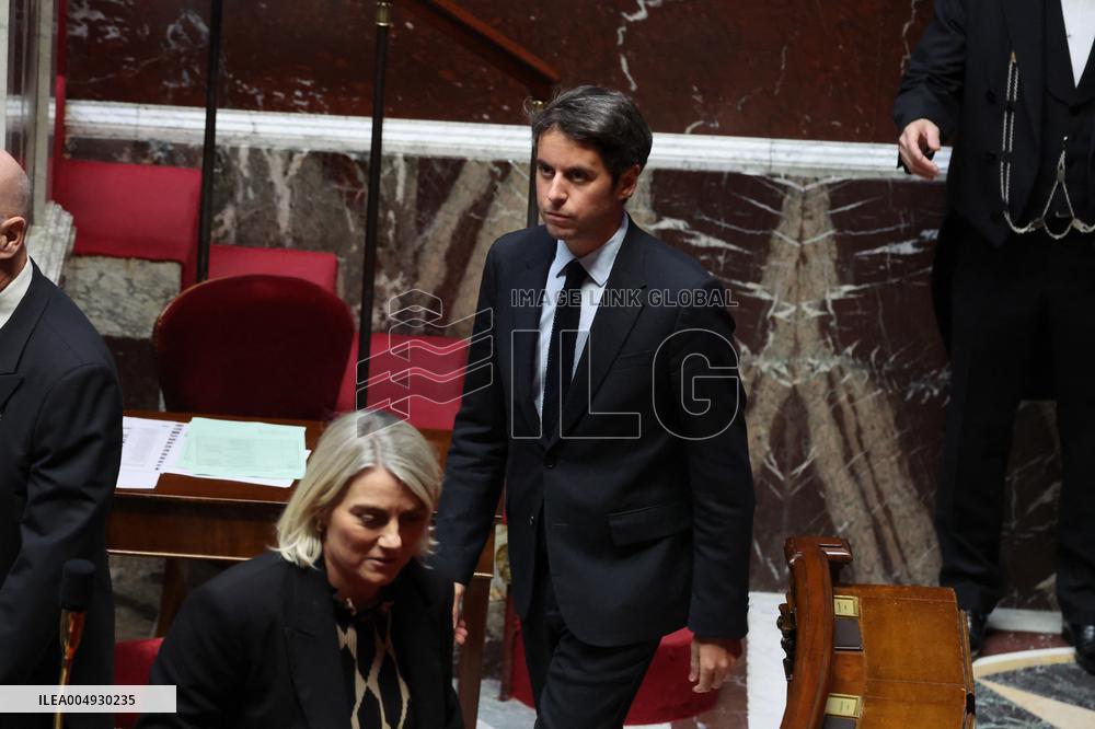 Session of Questions to the Government in National Assembly - Paris
