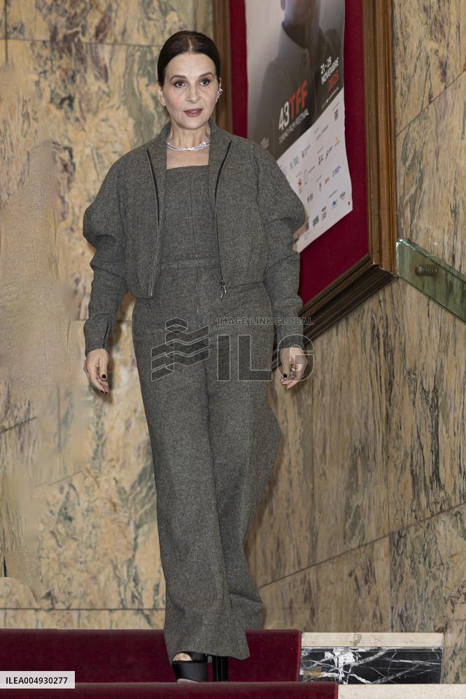 43 Turin Film Festival - Juliette Binoche photocall of IN-I-IN MOTION