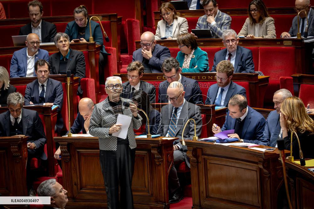 Session of Questions to the Government at the National Assembly - Paris AJ