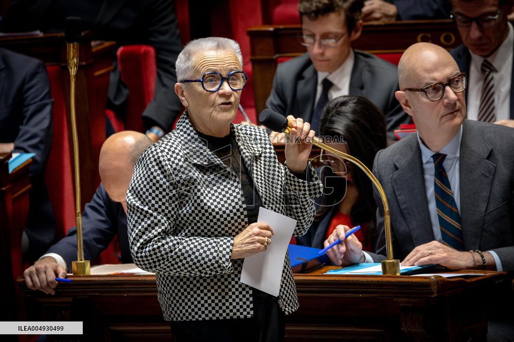 Session of Questions to the Government at the National Assembly - Paris AJ