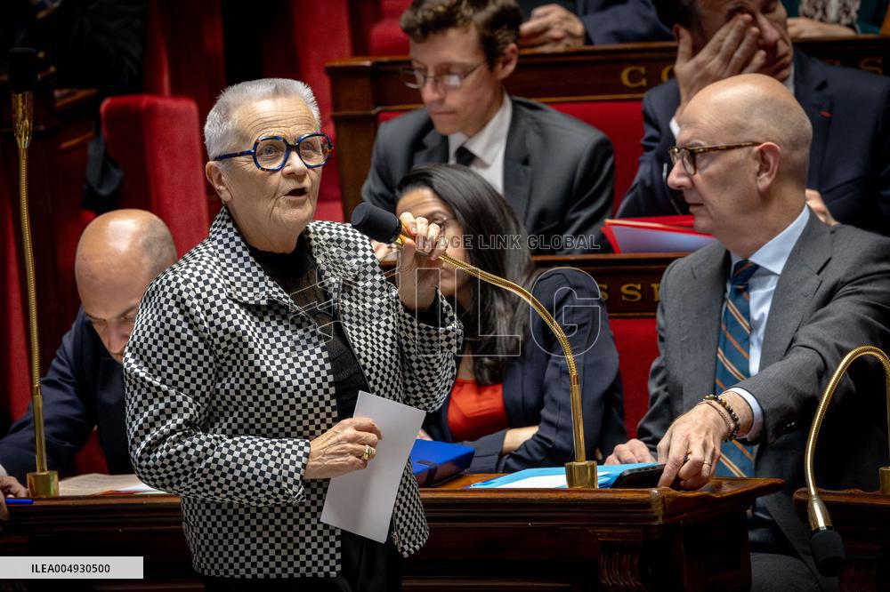 Session of Questions to the Government at the National Assembly - Paris AJ
