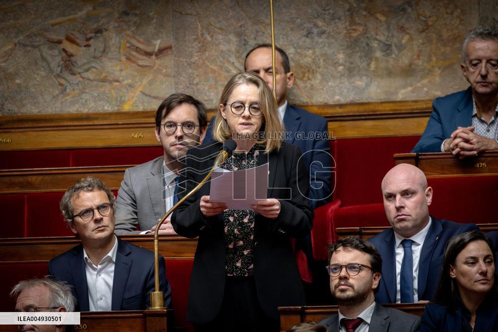 Session of Questions to the Government at the National Assembly - Paris AJ