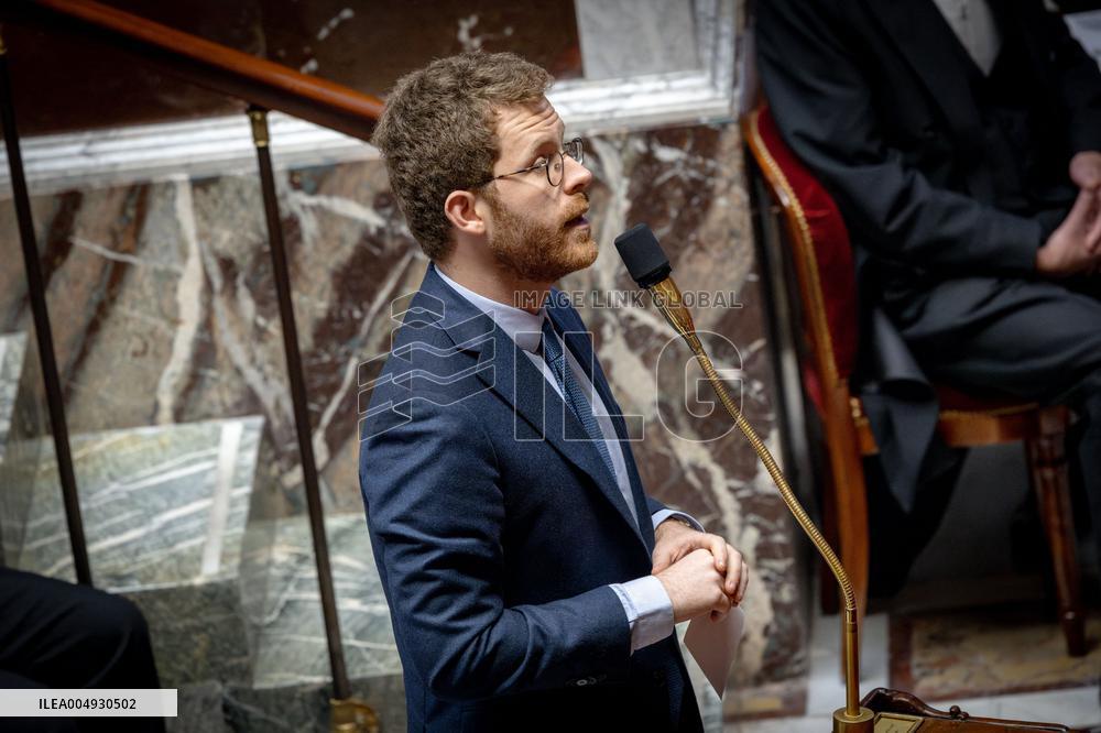 Session of Questions to the Government at the National Assembly - Paris AJ