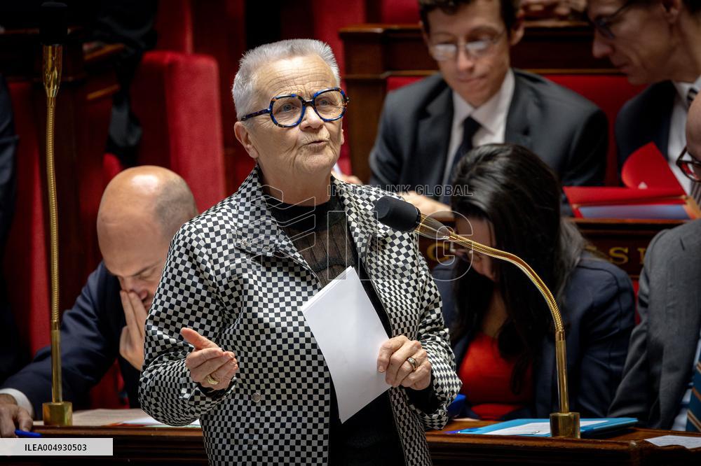 Session of Questions to the Government at the National Assembly - Paris AJ