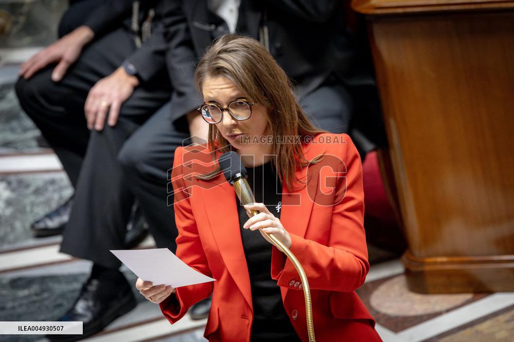 Session of Questions to the Government at the National Assembly - Paris AJ