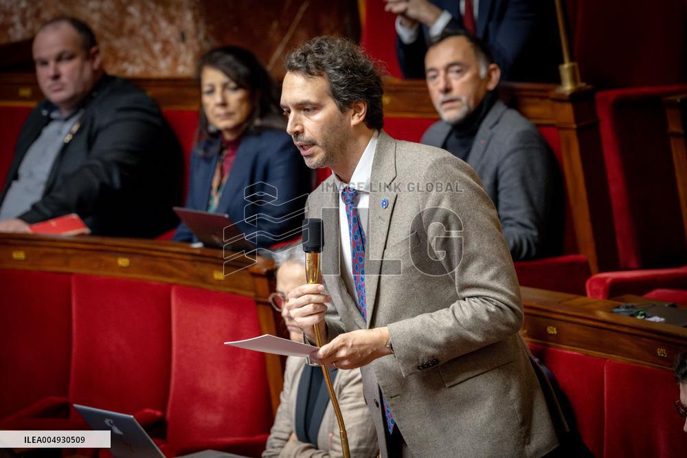Session of Questions to the Government at the National Assembly - Paris AJ