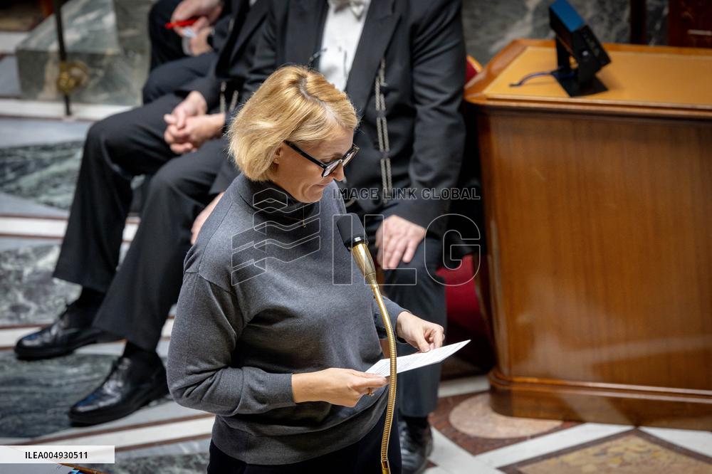 Session of Questions to the Government at the National Assembly - Paris AJ