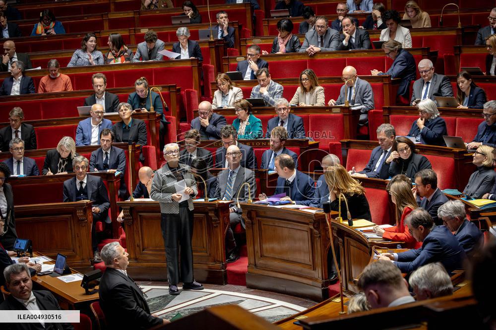 Session of Questions to the Government at the National Assembly - Paris AJ