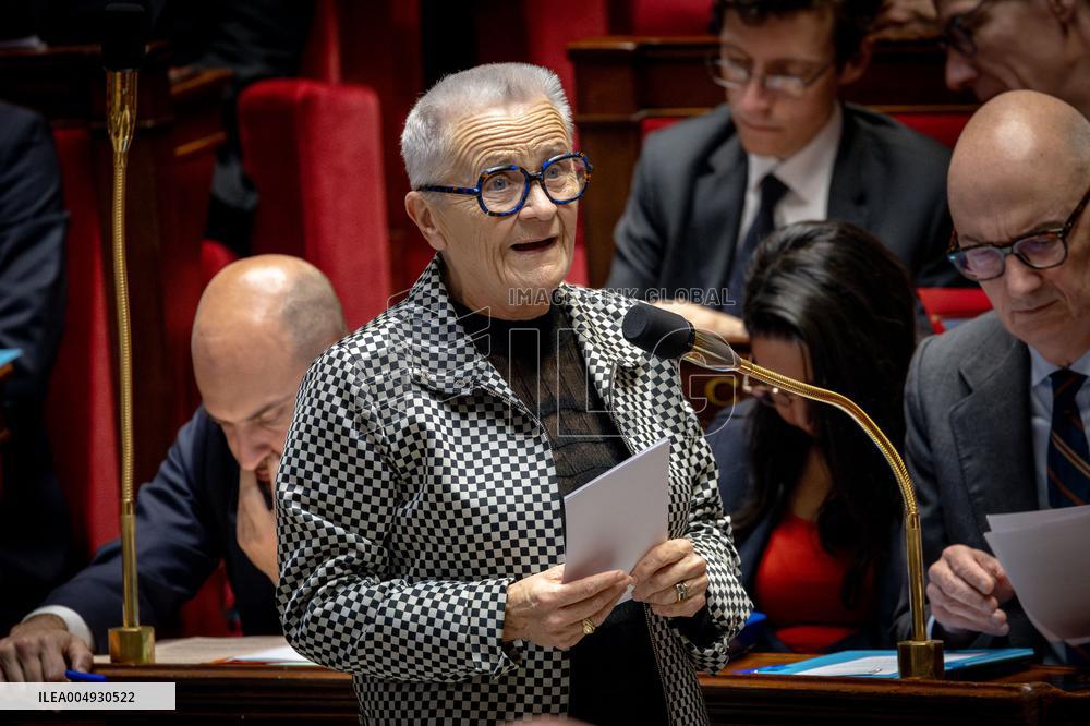 Session of Questions to the Government at the National Assembly - Paris AJ
