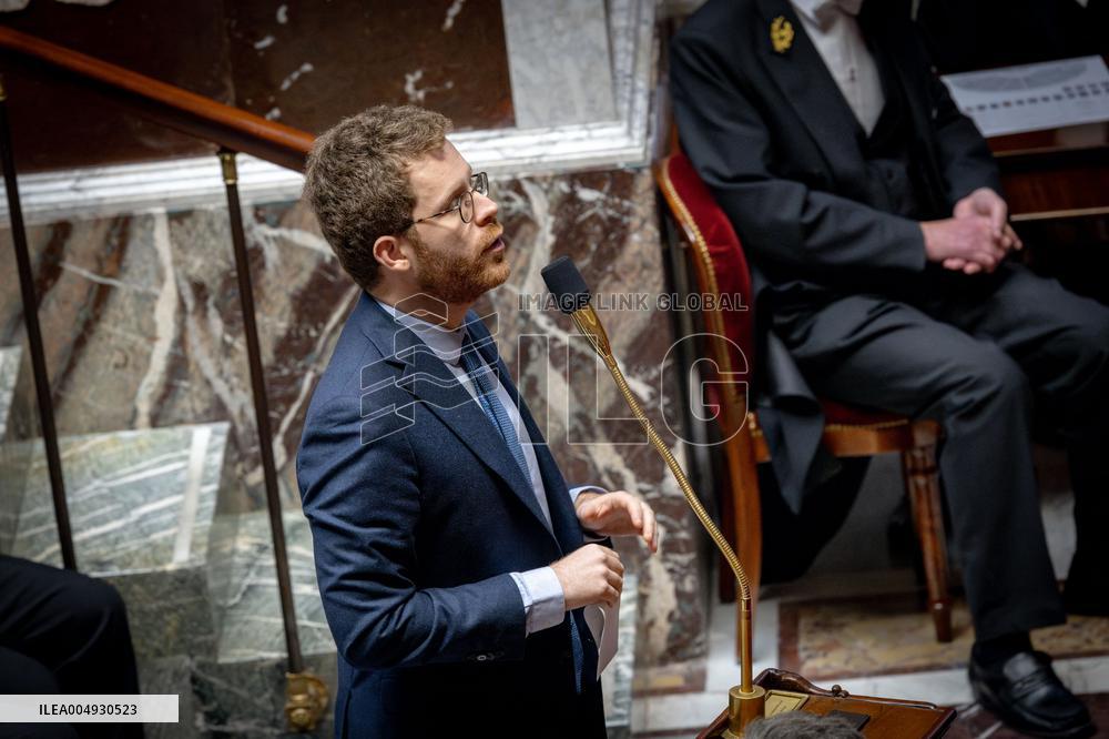 Session of Questions to the Government at the National Assembly - Paris AJ