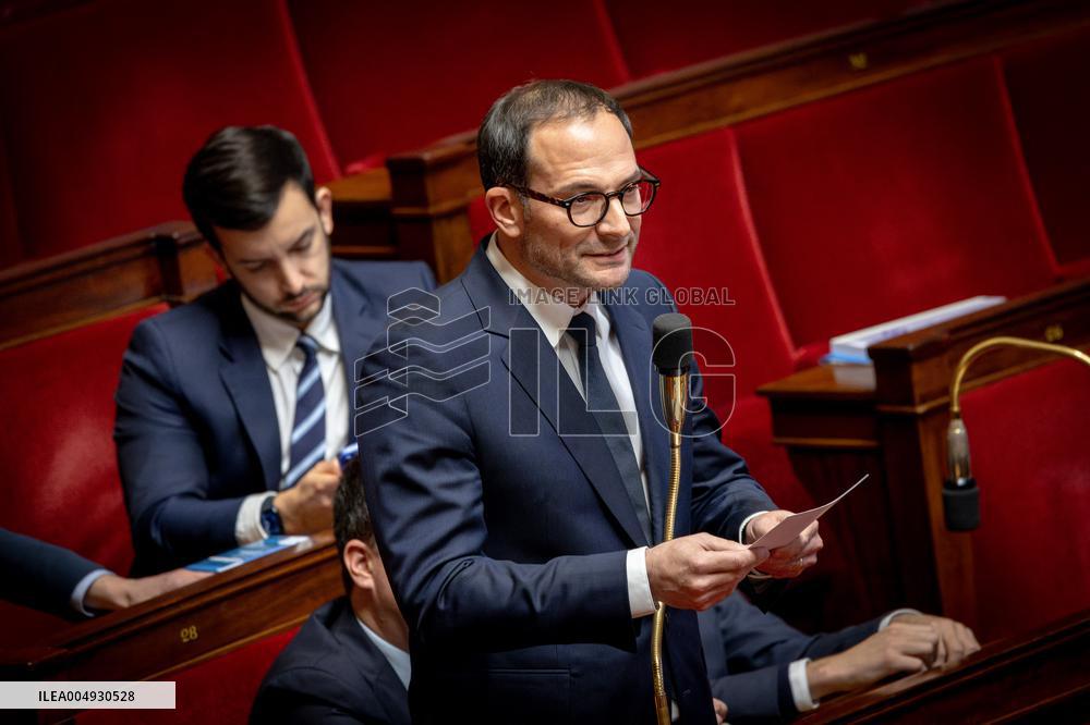 Session of Questions to the Government at the National Assembly - Paris AJ