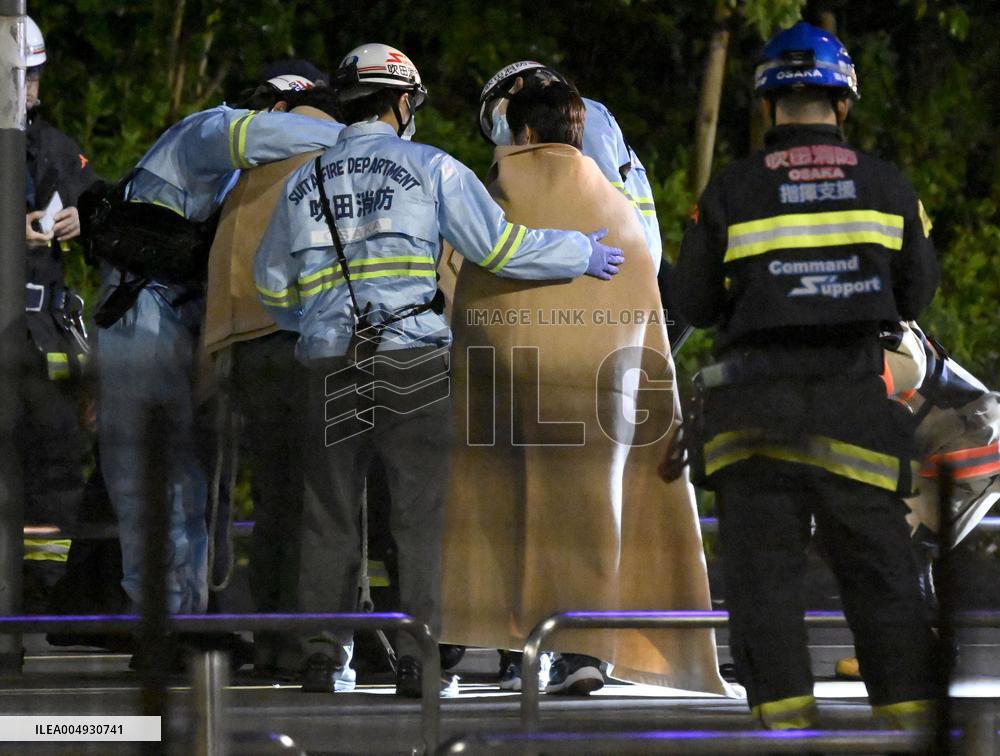 20 rescued from giant Ferris wheel in Osaka Pref.