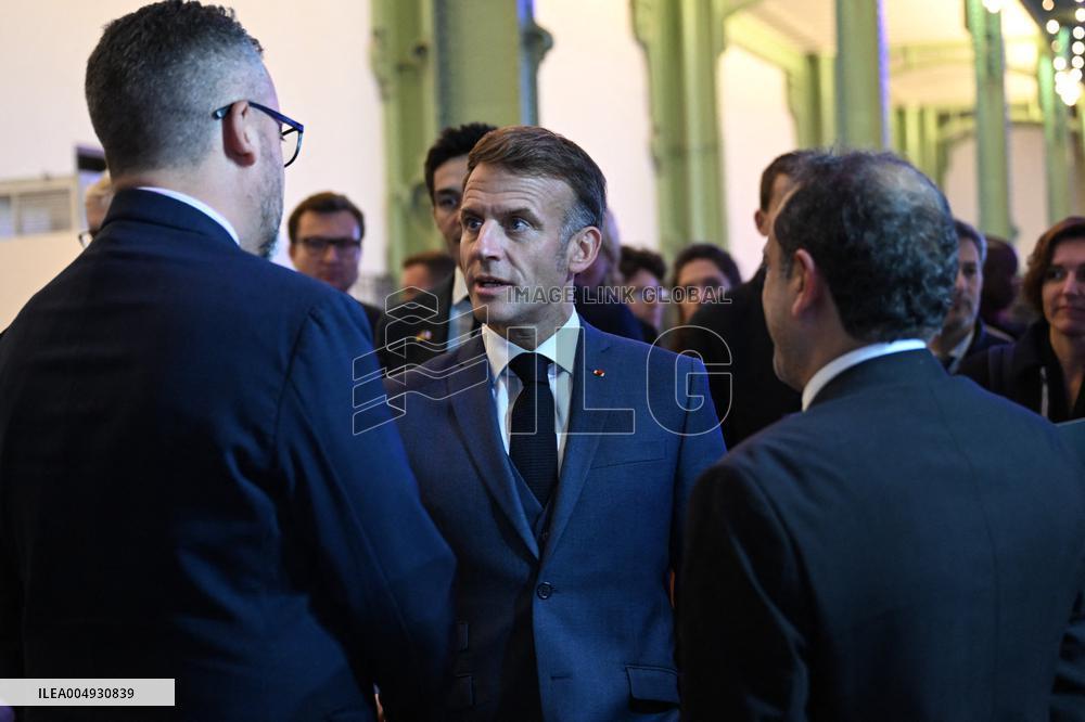 President Macron At Adopt IA - Paris
