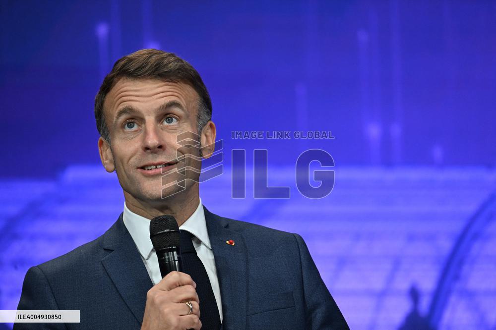 President Macron At Adopt IA - Paris