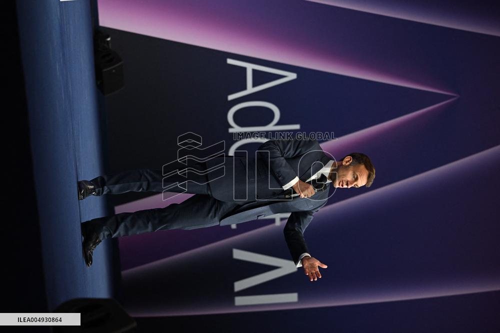 President Macron At Adopt IA - Paris