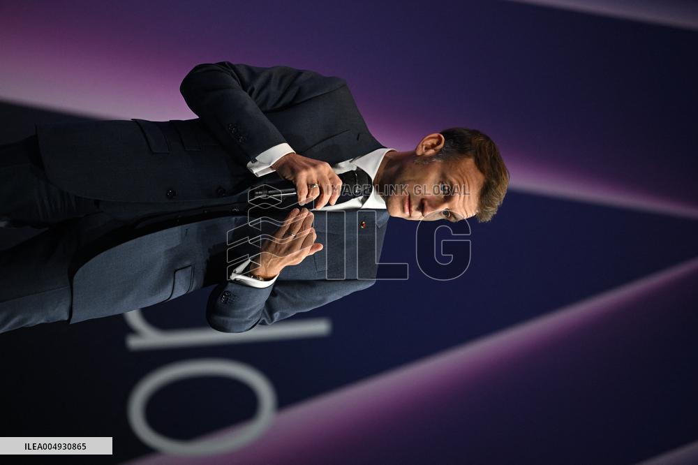 President Macron At Adopt IA - Paris