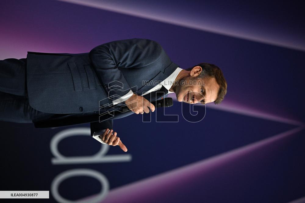 President Macron At Adopt IA - Paris