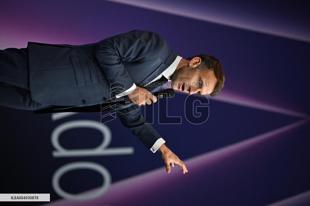 President Macron At Adopt IA - Paris