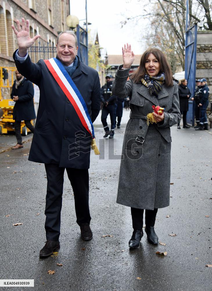 Anne Hidalgo Inaugurates The Allee Alexis Gruss - Paris