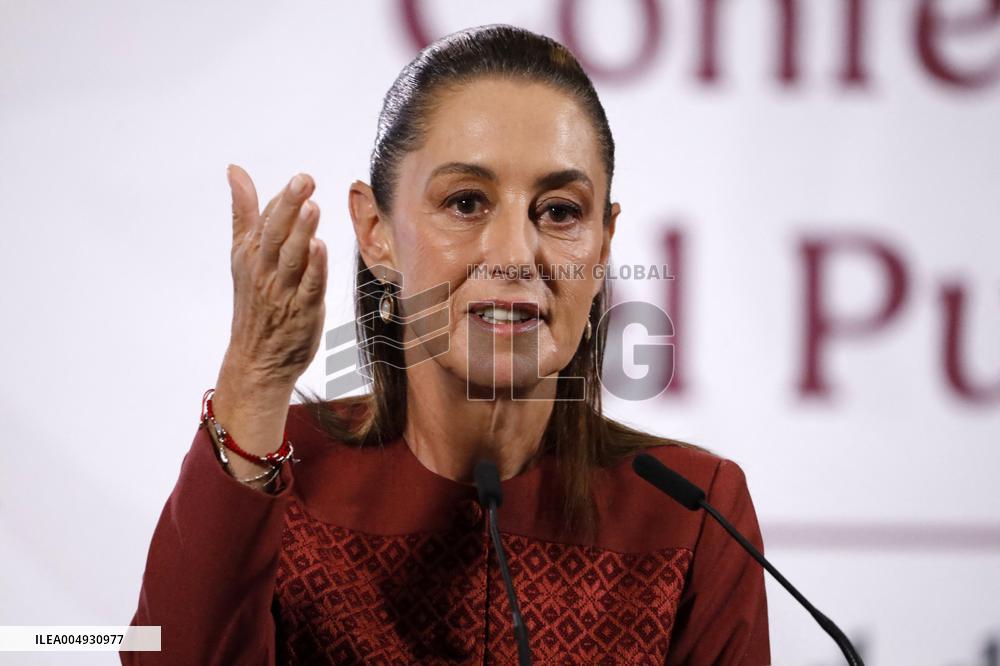 Mexico’s President Claudia Sheinbaum News Conference - Mexico City