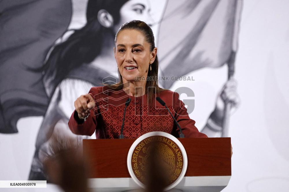 Mexico’s President Claudia Sheinbaum News Conference - Mexico City
