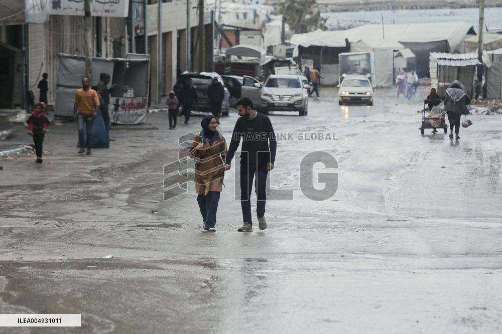 Heavy Rain in Gaza