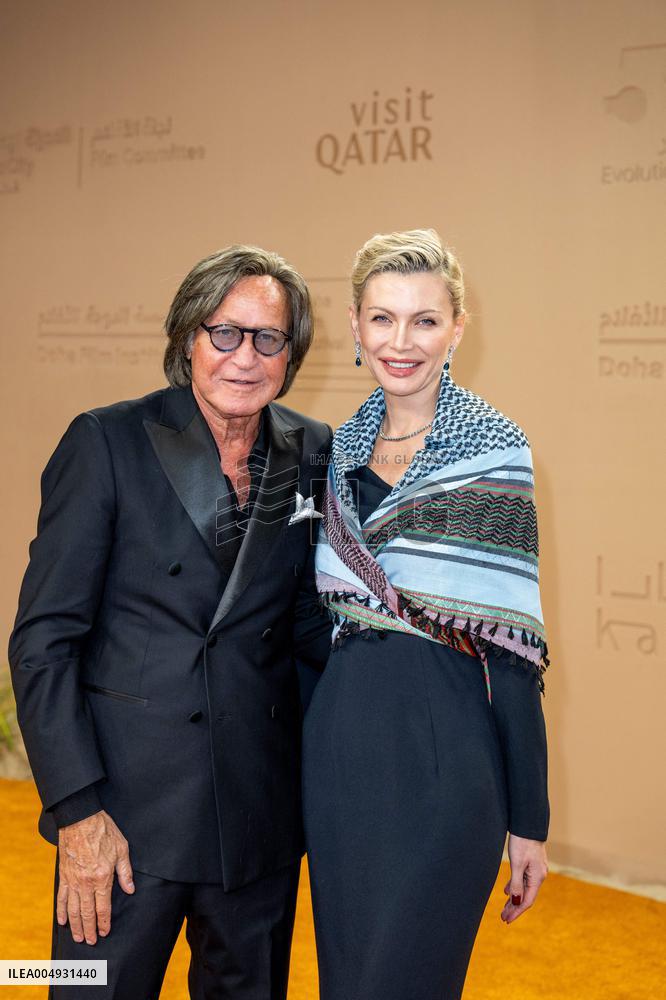 Mohamed Hadid and Keni Silva At Movie Screening - Doha