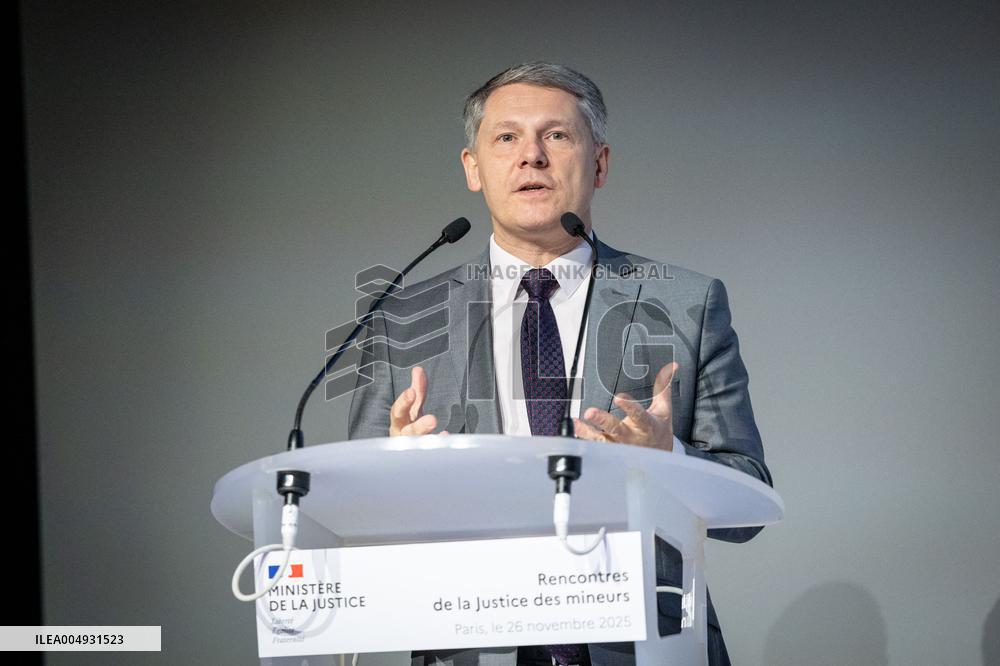 Gerald Darmanin at the Juvenile Justice Conference - Paris AJ