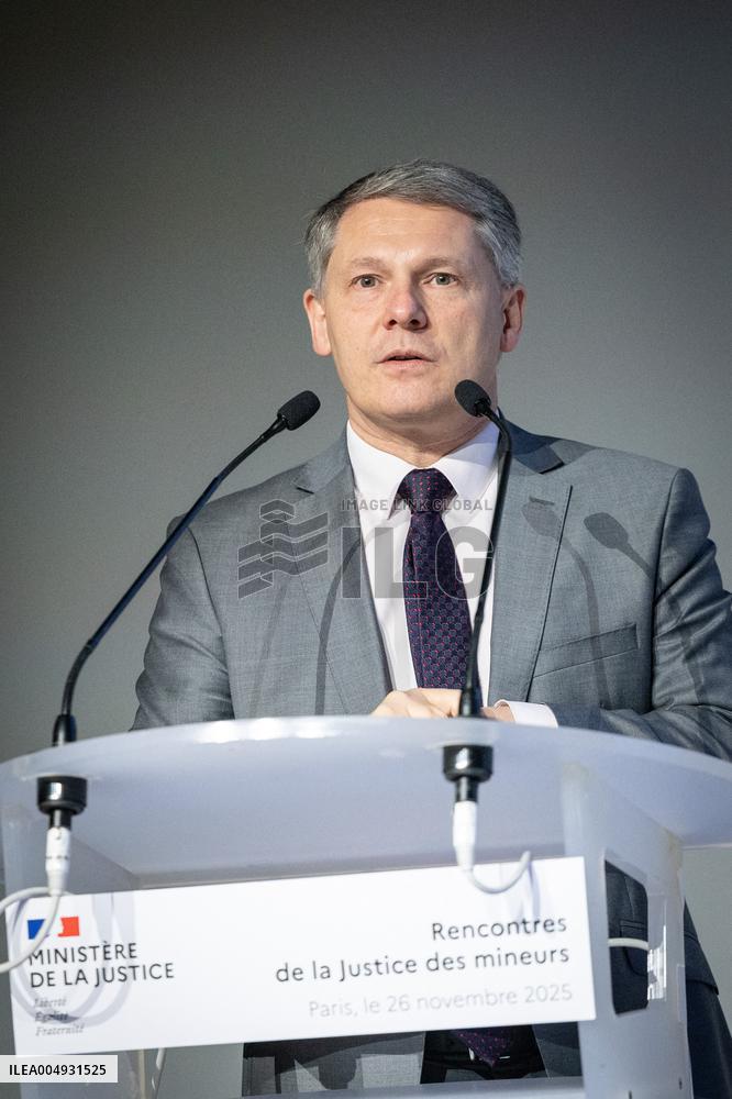 Gerald Darmanin at the Juvenile Justice Conference - Paris AJ