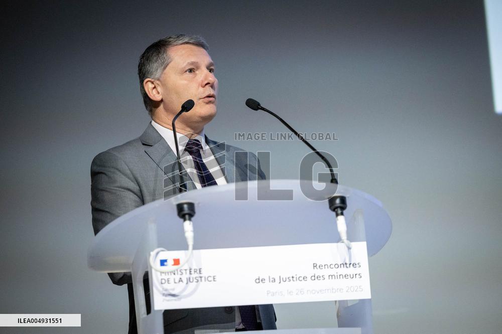 Gerald Darmanin at the Juvenile Justice Conference - Paris AJ