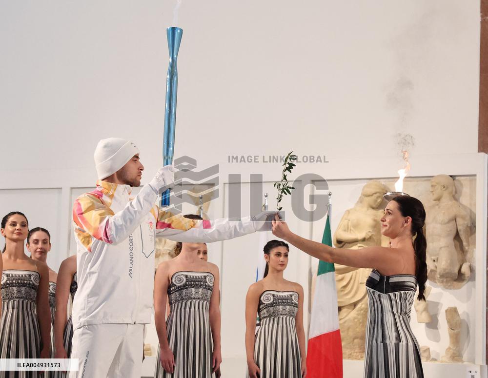 Milan-Cortina 2026 Flame Lighting Ceremony - Greece