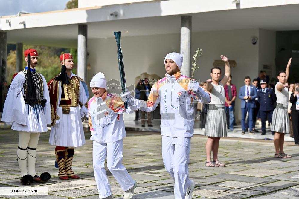 Milan-Cortina 2026 Flame Lighting Ceremony - Greece