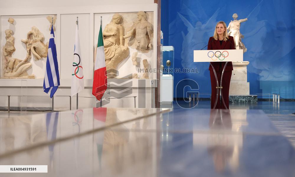 Milan-Cortina 2026 Flame Lighting Ceremony - Greece