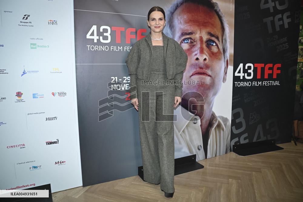43rd Turin Film Festival - Awarding of The Mole Stella to Juliette Binoche