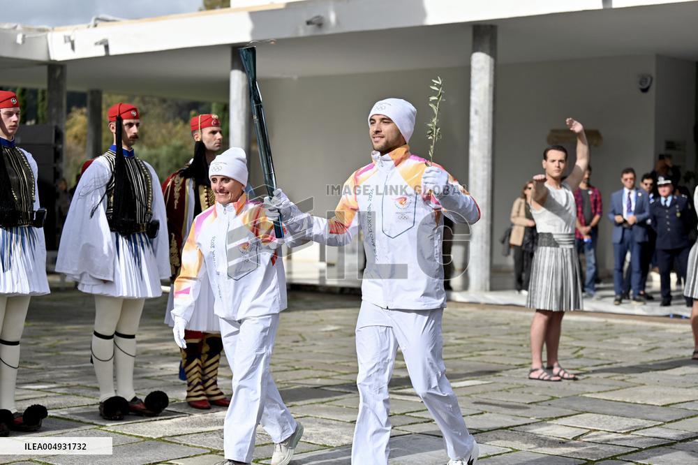 Milan-Cortina 2026 Flame Lighting Ceremony - Greece