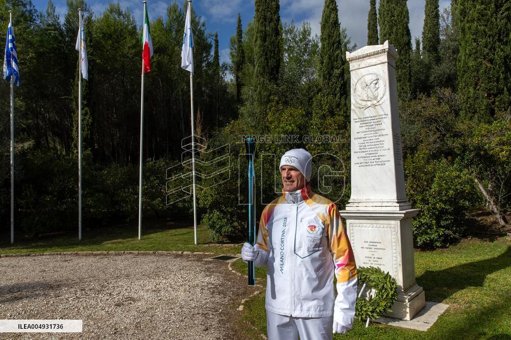 Milan-Cortina 2026 Flame Lighting Ceremony - Greece