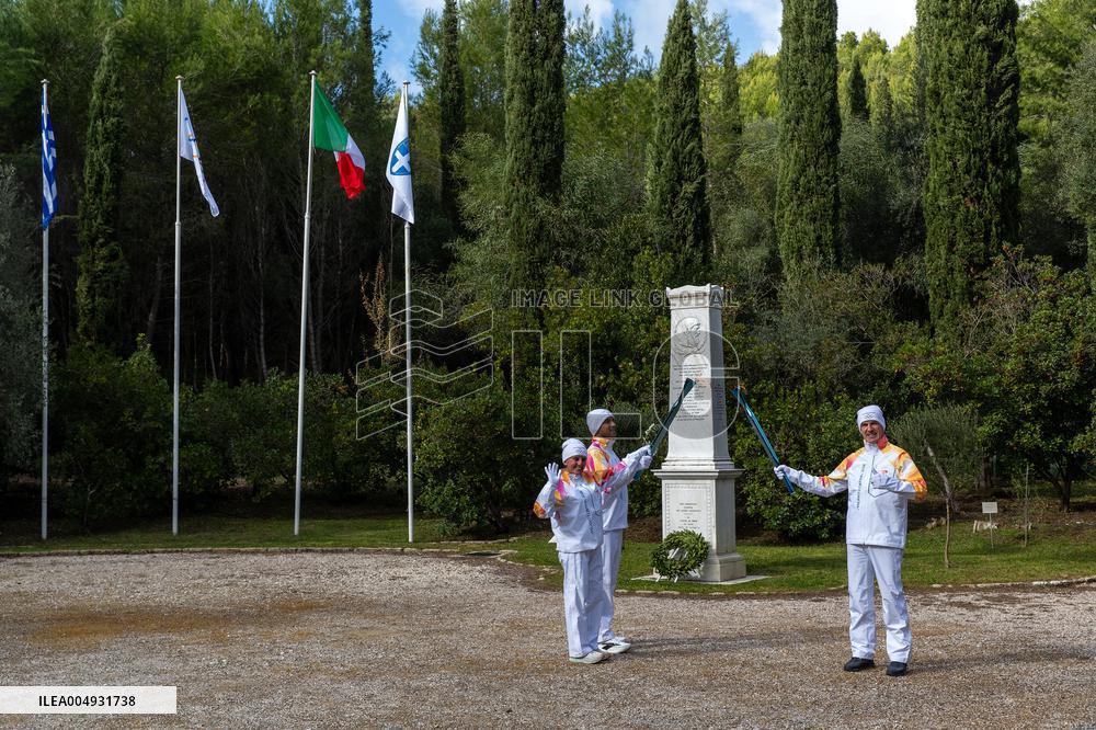 Milan-Cortina 2026 Flame Lighting Ceremony - Greece