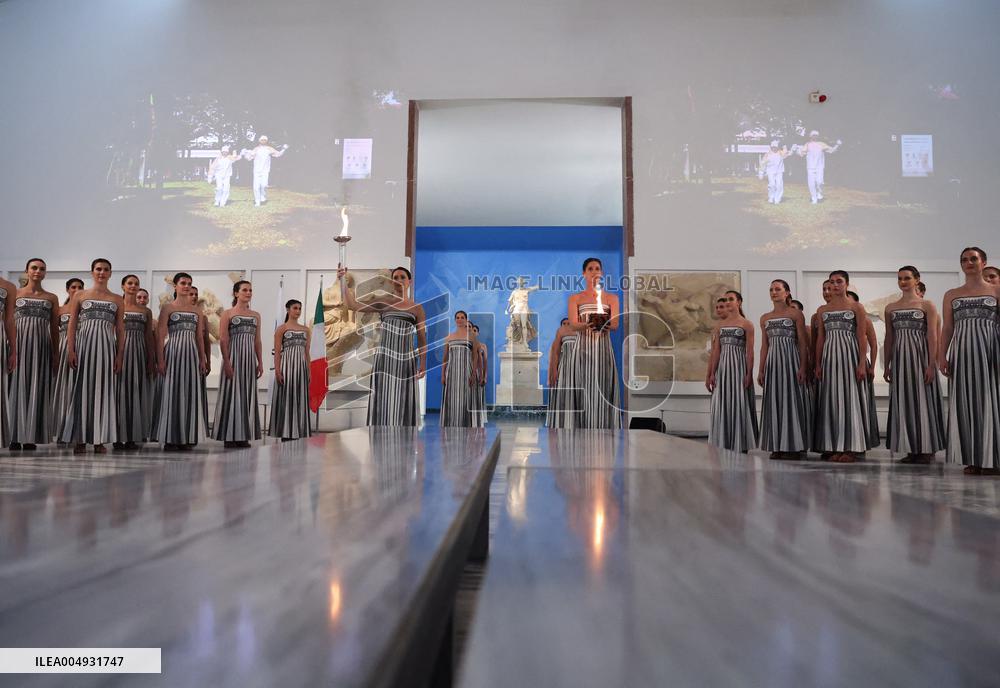 Milan-Cortina 2026 Flame Lighting Ceremony - Greece