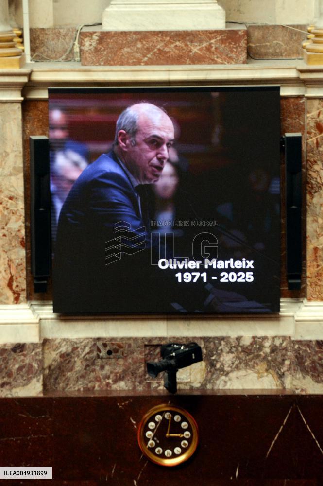 Tribute From the National Assembly to Olivier Marleix - Paris