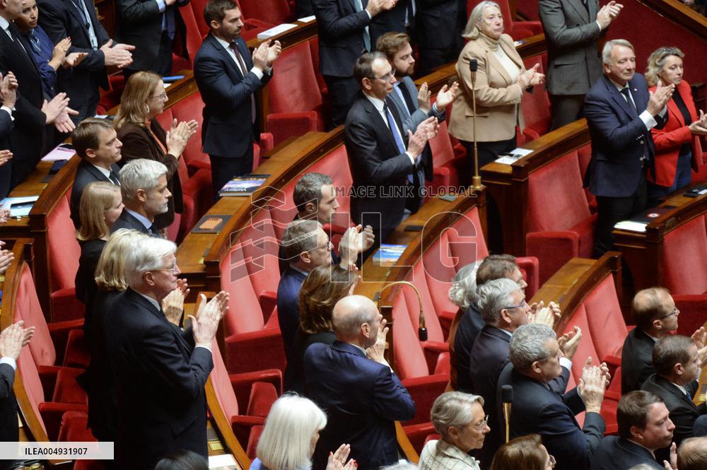 Tribute From the National Assembly to Olivier Marleix - Paris