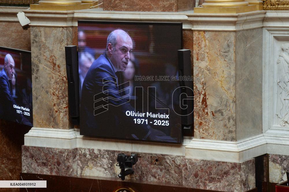 Tribute From the National Assembly to Olivier Marleix - Paris