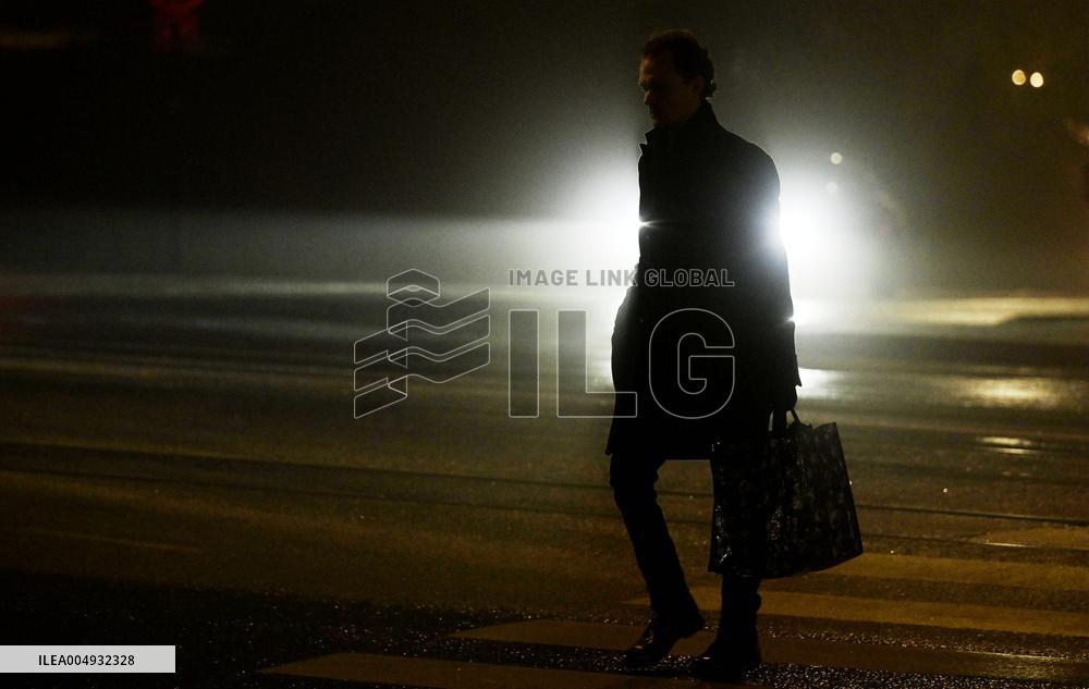 Foggy night in Helsinki