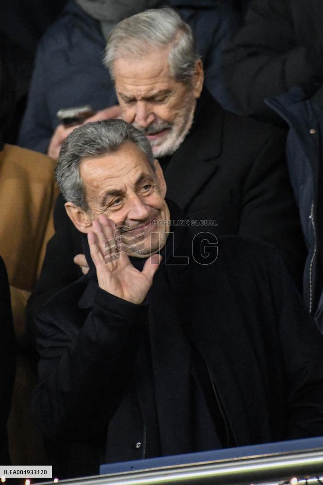 Champions League - Nicolas Sarkozy At PSG Vs Tottenham - Paris