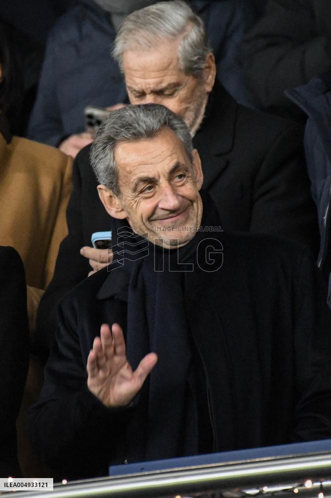 Champions League - Nicolas Sarkozy At PSG Vs Tottenham - Paris