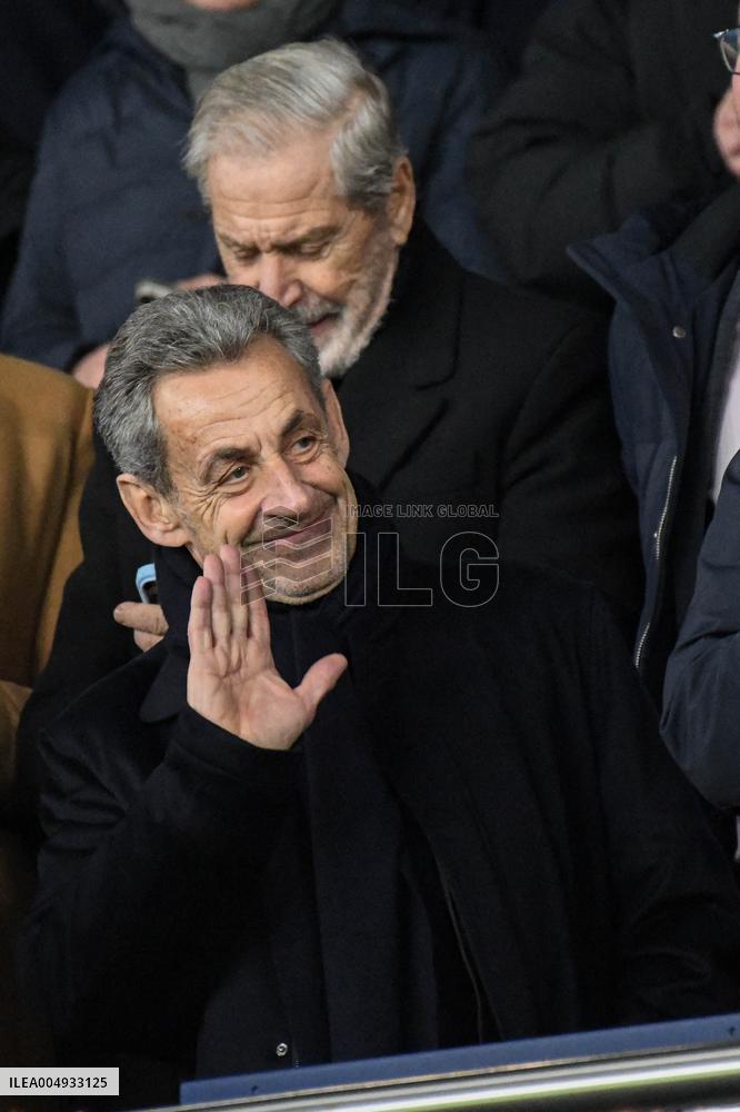 Champions League - Nicolas Sarkozy At PSG Vs Tottenham - Paris