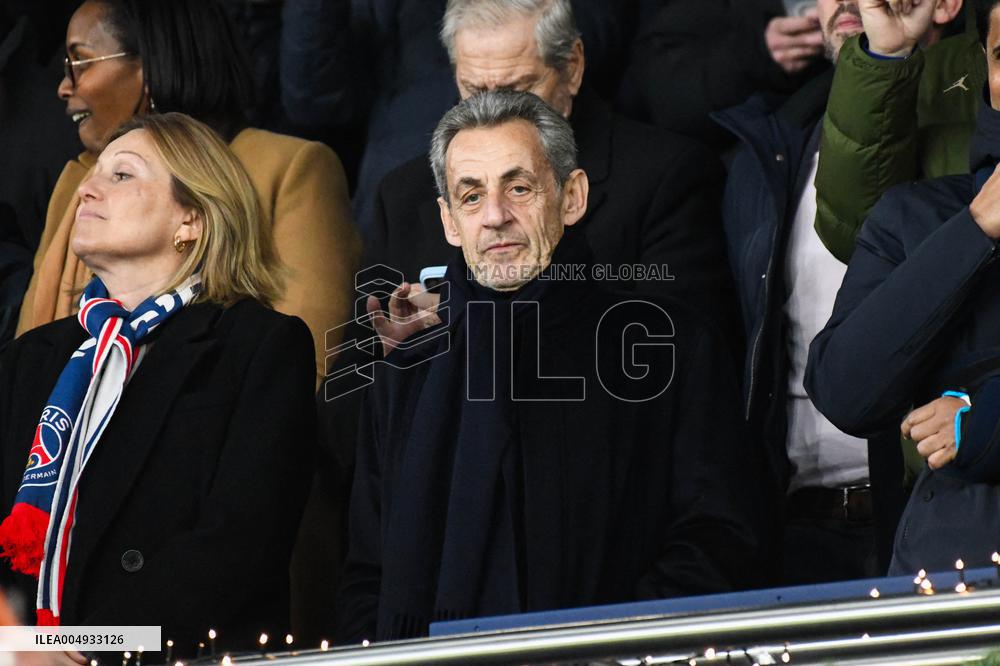 Champions League - Nicolas Sarkozy At PSG Vs Tottenham - Paris